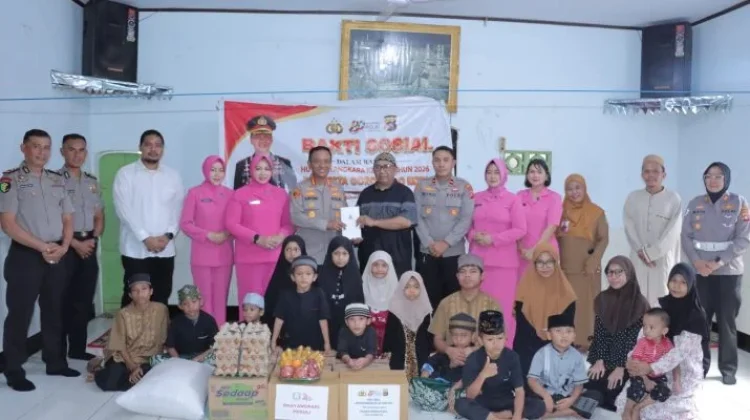 Sambut Hari Bhayangkara, Polresta Gorontalo Kota Gelar Bakti Sosial