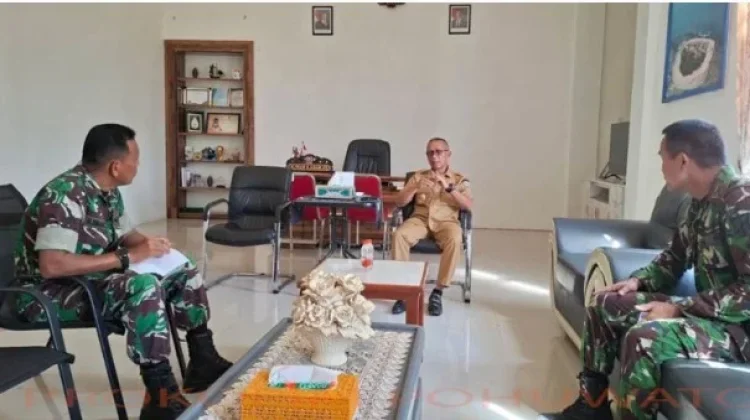 Wabup Iwan S. Adam Terima Kunjungan Kasdim 1313/Pohuwato