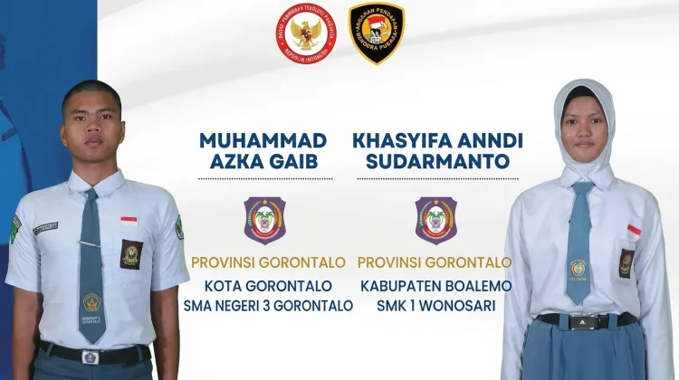 Dua Pelajar Gorontalo Lolos Seleksi Paskibraka Tingkat Pusat Tahun 2026