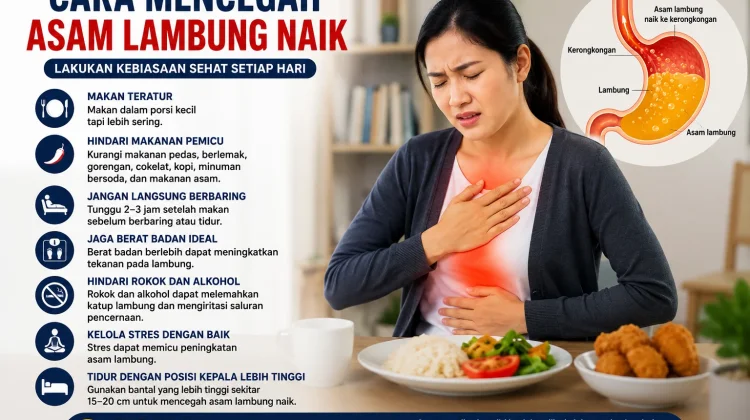 Cegah Asam Lambung Naik, Ini Langkah Sederhana yang Bisa Dilakukan Sehari-hari