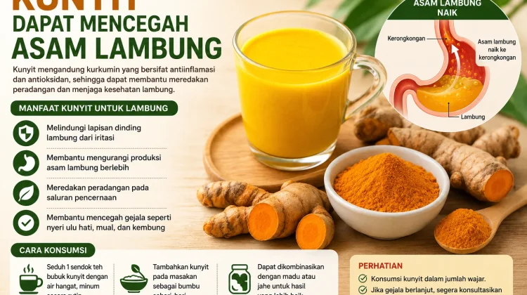 Kunyit Diyakini Bantu Cegah Asam Lambung, Ini Penjelasannya