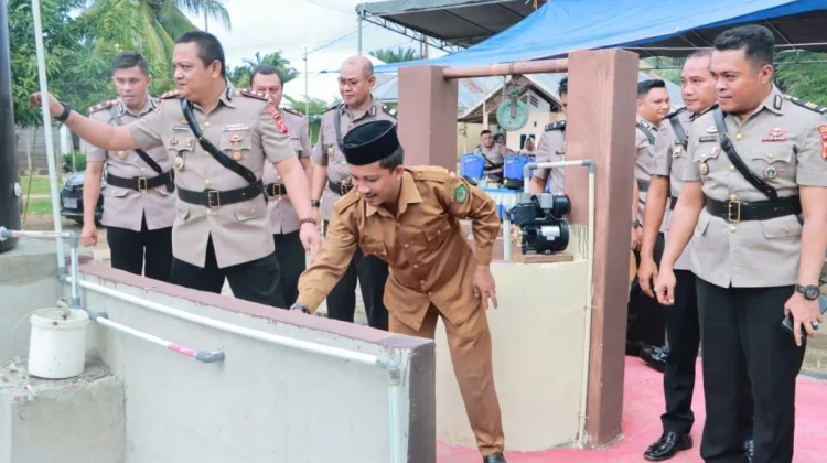 Polres Boalemo Resmikan Air Bersih untuk Warga Desa Lamu