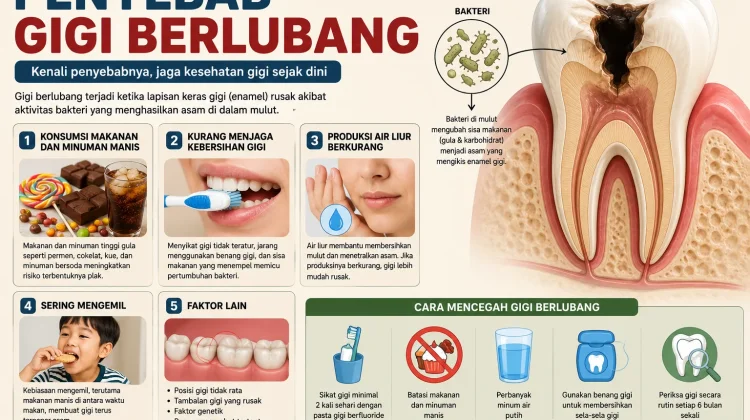 Kenali Penyebab Gigi Berlubang agar Kesehatan Mulut Tetap Terjaga