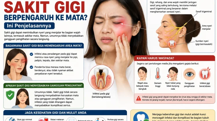Benarkah Sakit Gigi Berpengaruh ke Mata? Ini Penjelasannya