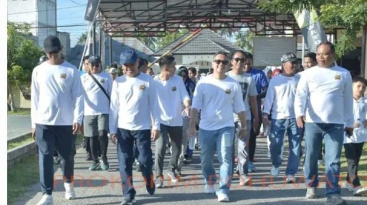 Bupati Pohuwato Ikut Jalan Sehat Hari Bhayangkara ke-80