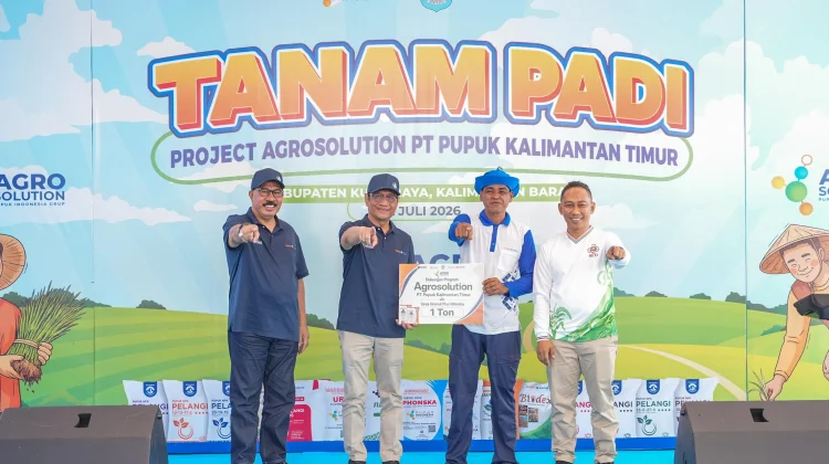 Pupuk Kaltim Dorong Produktivitas Padi lewat Program Agrosolution