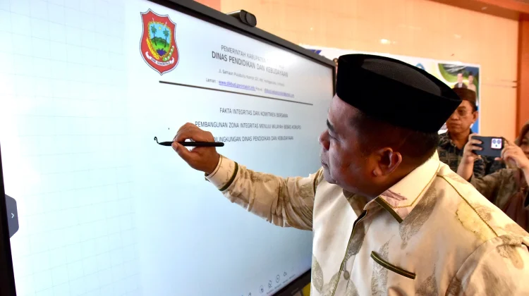 Sekda Canangkan Zona Integritas di Dinas Dikbud Kabupaten Gorontalo