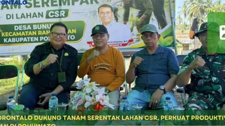 BRMP Gorontalo Dukung Tanam Serentak Cetak Sawah di Pohuwato