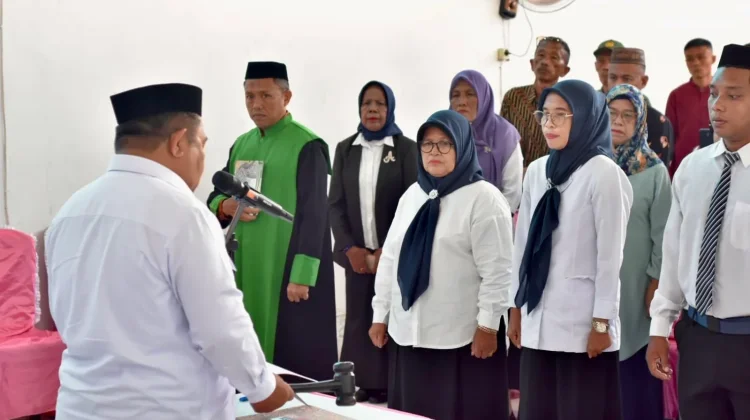 Pengganti Antar Waktu Anggota BPD di Tiga Desa di Pulubala Resmi Dilantik