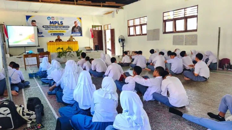 Kalak BPBD Bekali Siswa Baru SMK Model Gorontalo dengan Edukasi Mitigasi Bencana