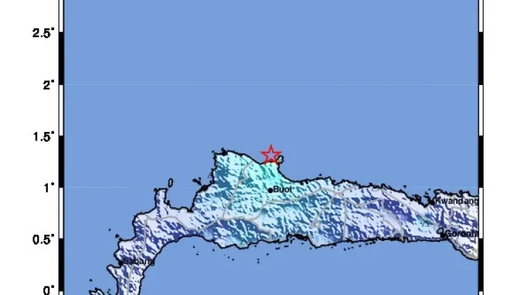 Gempa M5,1 Guncang Buol, Terasa di Gorontalo