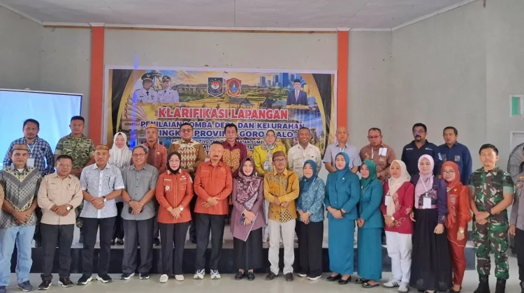 Desa Bulontio Timur Jalani Klarifikasi Lapangan Lomba Desa Tingkat Provinsi