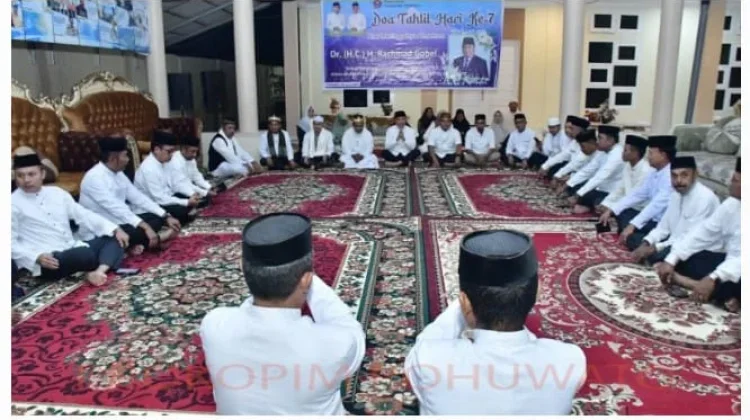 Pemkab Pohuwato Gelar Doa Tahlil Hari Ketujuh Rachmat Gobel