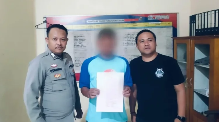 Polres Pohuwato Tahan Tersangka Penganiayaan di Pasar Marisa