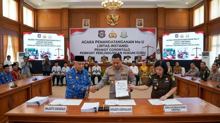 Pemkot Gorontalo Perkuat Perlindungan Hukum Guru Lewat MoU Lintas Instansi