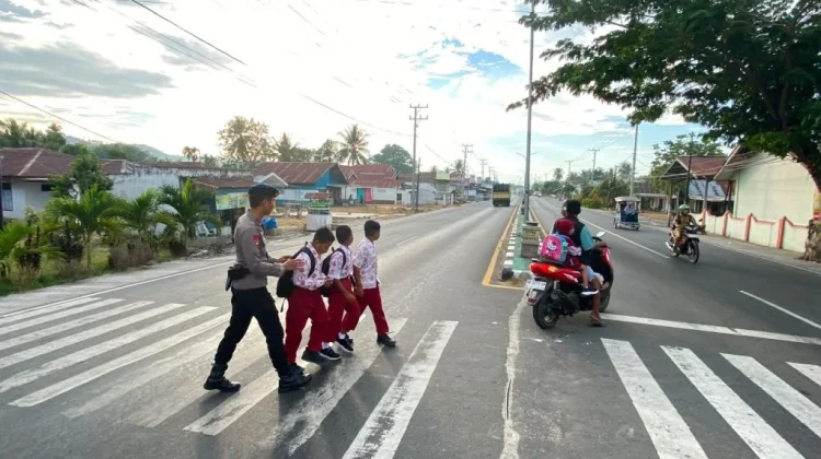 Keselamatan Siswa di Jalan jadi Salah Satu Prioritas Brimob Polda Gorontalo
