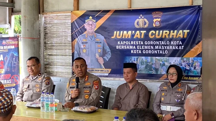Kapolresta Gorontalo Kota Perdana Gelar Jumat Curhat, Respons Keluhan Warga