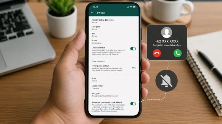 Cara Senyapkan Penelepon Tak Dikenal di WhatsApp