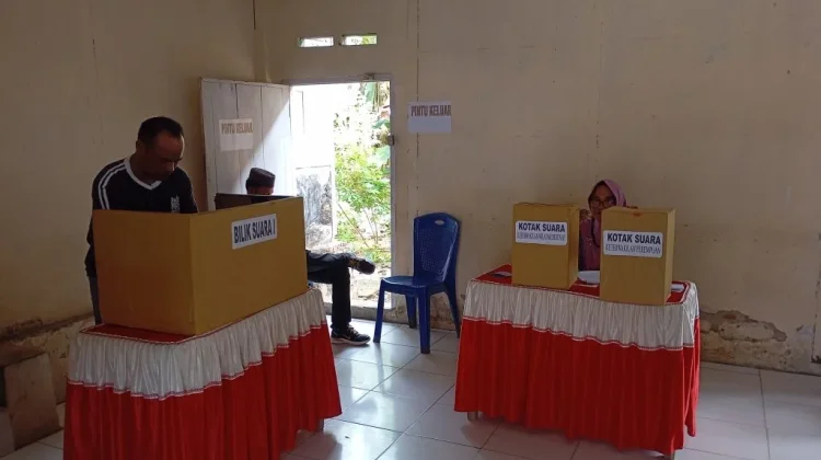 Berjalan Kondusif, Polsek Tilamuta Kawal Pemilihan Anggota BPD Desa Lamu