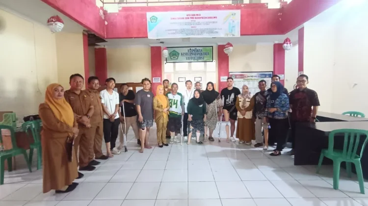 Lima Penyandang Disabilitas Pohuwato Terima Bantuan Kaki Palsu