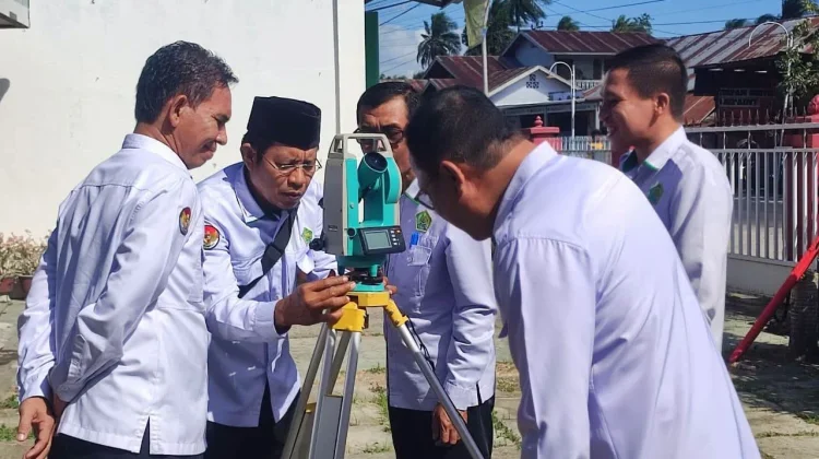Kemenag Kabupaten Gorontalo Kalibrasi Arah Kiblat KBIHU Multazam