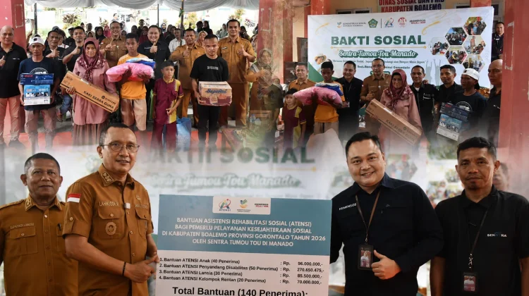 Boalemo Terima Bantuan ATENSI Terbesar dari Sentra Tumou Tou Manado