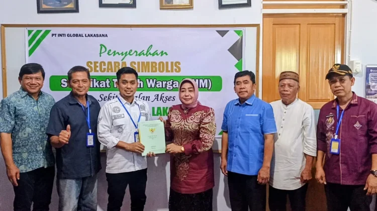 BJA Group Realisasikan Sertifikasi Tanah Warga Terdampak Pembangunan Jalan