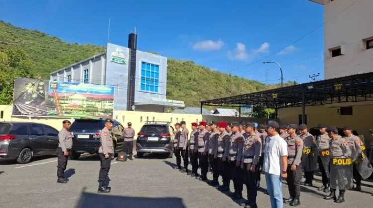 Polresta Gorontalo Kota Asah Kemampuan Dalmas Hadapi Unjuk Rasa