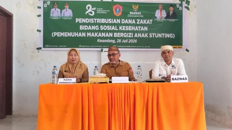 Baznas Gorut Salurkan Bantuan Gizi bagi 100 Anak Stunting