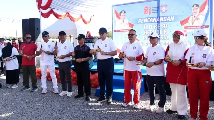 Pencanangan HUT ke-81 RI di Gorontalo Berlangsung Semarak