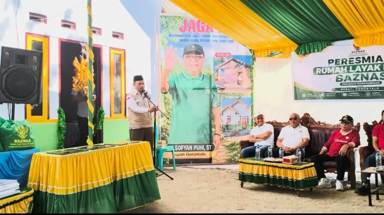Baznas Kabgor Serahkan Tiga Rumah Layak Huni Kepada Penerima Manfaat
