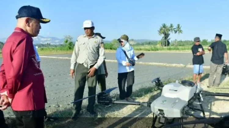 Bupati Pohuwato Dorong Modernisasi Pertanian dengan Teknologi Drone