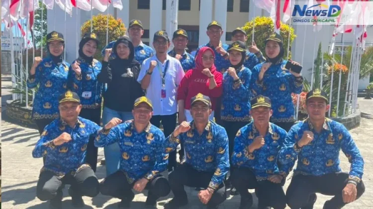 Semangat Merah Putih, Tim PBB Dinsosdukcapil Gorontalo Optimistis Raih Prestasi