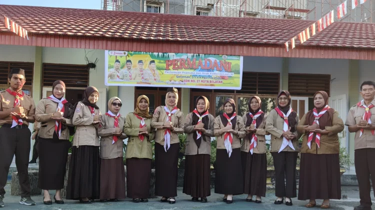 SDN 27 Kota Selatan Semarakkan Hari Pramuka Ke 65