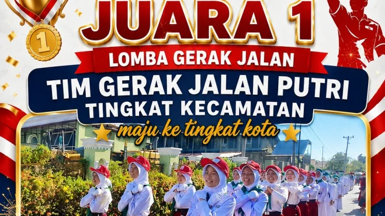 Juara 1 Gerak Jalan Putri, SDN No. 27 Kota Selatan ,Semangat Kemerdekaan