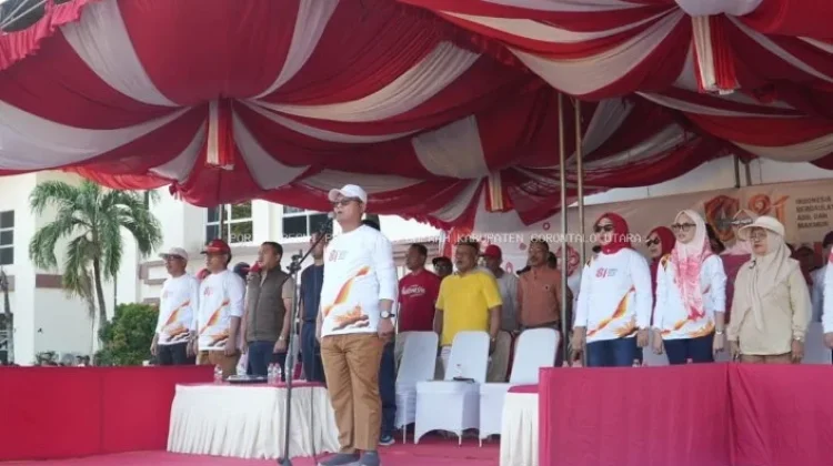 Bupati Gorut Buka Rangkaian HUT ke-81 Kemerdekaan RI