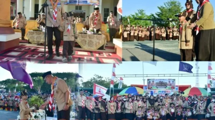 Anak PAUD dan TK Jadi Petugas Upacara Pembukaan Kemah Prasiaga