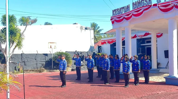 Tampil Penuh Semangat, Tim PBB Dinas Arpus Tunjukkan Kekompakan