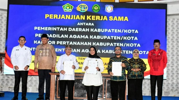 Bupati Gorontalo Teken MoU Isbat Wakaf Terpadu