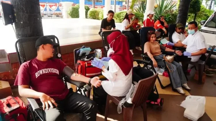 Sambut HUT ke 81 RI, Pemkot Gorontalo Gelar Donor Darah, Diikuti 81 Pendonor
