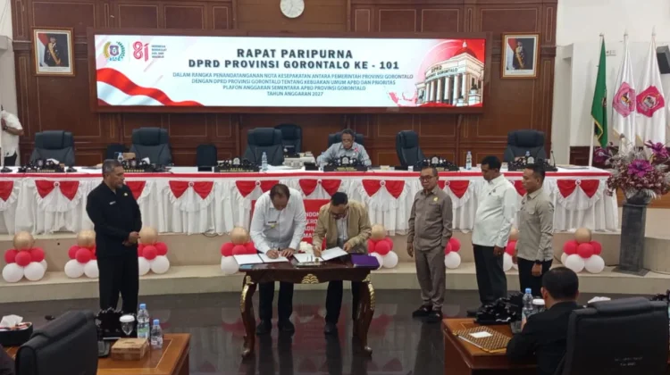 DPRD dan Pemprov Gorontalo Sepakati KUA-PPAS APBD 2027