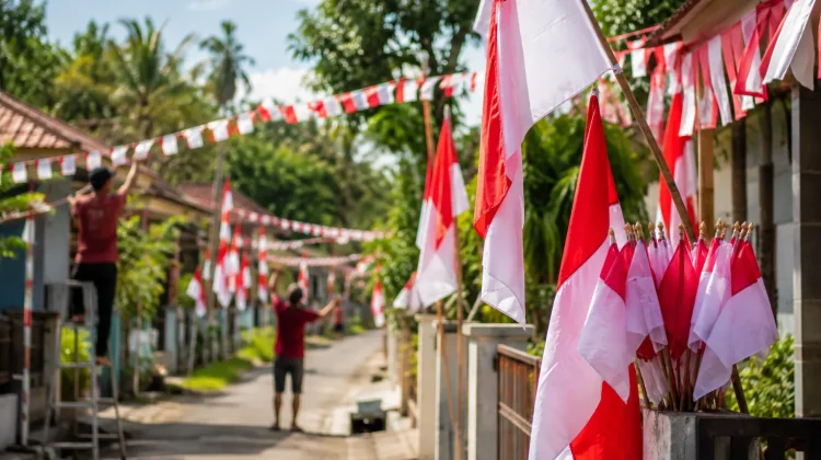 Antusias Warga Tenggela Kabupaten Gorontalo Sambut HUT ke-81 RI