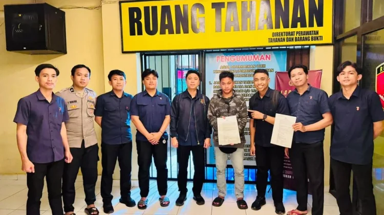 Reserse Kriminal Umum Polda Gorontalo Tahan Tersangka Dugaan Penganiayaan