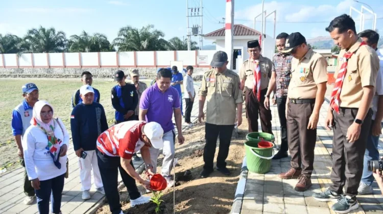 Pramuka di Boalemo Tanam 2.000 Pohon, Perkuat Karakter Generasi Muda