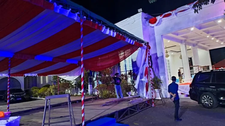 Biro Umum Matangkan Persiapan Persiapan Upacara HUT ke-81 RI Provinsi Gorontalo