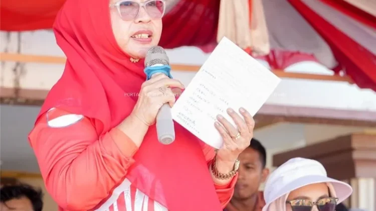 Gerak Jalan Semarakkan HUT ke-81 RI di Gorontalo Utara
