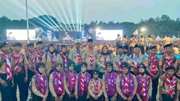 Sekjend Sako Ma’arif NU Tinjau Kontingen Jamnas
