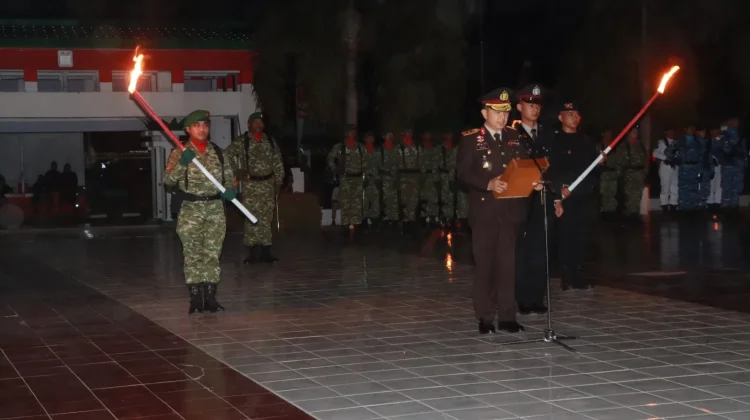 Kapolda Gorontalo Pimpin Renungan Suci di Makam Pahlawan