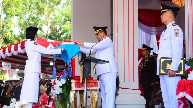 Gubernur Gusnar Pimpin Upacara HUT ke-81 RI Tingkat Provinsi Gorontalo