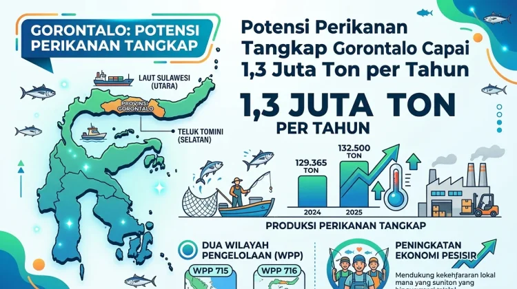 Potensi Perikanan Tangkap Gorontalo Capai 1,3 Juta Ton per Tahun
